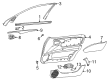 Diagram for 1998 Mercedes-Benz E430 Door Moldings - 210-720-06-22-8G88