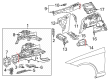 Diagram for 2020 Mercedes-Benz C43 AMG Battery Trays - 205-620-13-02