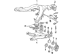 Diagram for 1988 Mercedes-Benz 560SL Control Arm - 126-350-26-05