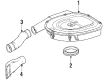 Diagram for 1990 Mercedes-Benz 420SEL Air Filter Box - 014-094-83-02