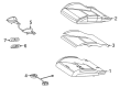 Diagram for Mercedes-Benz AMG GT S Power Seat Switch - 190-905-84-00