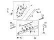 Diagram for Mercedes-Benz SLK350 Weather Strip - 171-698-03-98