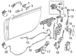 Diagram for Mercedes-Benz SL450 Door Latch Cable - 231-760-01-04