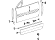 Diagram for 1991 Mercedes-Benz 300SL Door Moldings - 129-690-01-80