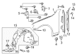 Diagram for Mercedes-Benz S65 AMG Fender - 222-880-02-18