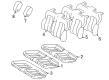 Diagram for 1999 Mercedes-Benz CLK430 Seat Cushion Pad - 208-920-13-21-7D44