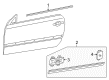 Diagram for 2000 Mercedes-Benz CLK430 Door Moldings - 208-690-05-80