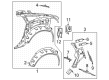 Diagram for Mercedes-Benz EQS 450+ Fender Splash Shield - 297-630-31-00