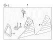 Diagram for 2000 Mercedes-Benz S500 Tail Light Lens - 220-820-06-66