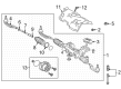 Diagram for 2021 Mercedes-Benz GLB250 Power Steering Assist Motor - 177-460-55-01