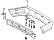 Diagram for 1994 Mercedes-Benz SL600 Bumper - 129-880-00-71