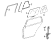 Diagram for 1999 Mercedes-Benz E320 Window Channel - 210-735-04-25