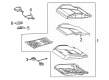 Diagram for Mercedes-Benz AMG GT S Power Seat Switch - 190-905-82-00