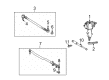 Diagram for 2011 Mercedes-Benz G55 AMG Tie Rod End - 002-460-19-48