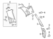 Diagram for 2018 Mercedes-Benz GLS550 Pillar Panels - 166-690-02-64