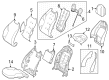 Diagram for Mercedes-Benz EQE 350+ SUV Seat Cushion Pad - 294-910-38-02-1D63