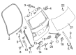 Diagram for 2015 Mercedes-Benz GL550 Door Hinge - 166-740-01-37