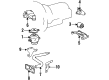 Diagram for 1992 Mercedes-Benz 500E Engine Mount - 119-223-32-04