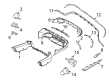 Diagram for 2023 Mercedes-Benz E450 Bumper Reflector - 099-820-93-00