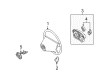 Diagram for 2008 Mercedes-Benz CLK350 Steering Wheel - 230-460-05-03-7F07