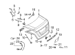 Diagram for Mercedes-Benz CL550 Weather Strip - 216-750-04-98