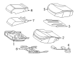 Diagram for Mercedes-Benz S580e Seat Cushion Pad - 223-920-20-01