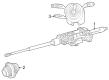 Diagram for Mercedes-Benz GLC300 Steering Column - 254-460-11-00