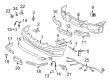 Diagram for Mercedes-Benz C280 Headlight Screws - 910105-005007