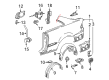 Diagram for Mercedes-Benz CLK320 Fuel Door Hinge - 203-758-01-36