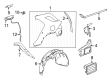 Diagram for Mercedes-Benz GLE63 AMG S Fender Splash Shield - 167-690-25-08