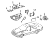 Diagram for 2000 Mercedes-Benz E55 AMG Fuse Box - 210-540-02-50