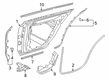 Diagram for Mercedes-Benz CLS450 Weather Strip - 257-730-13-01