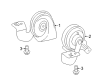 Diagram for 2020 Mercedes-Benz SL450 Horn - 007-542-64-20