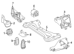 Diagram for 2014 Mercedes-Benz SLK55 AMG Engine Mount - 152-223-05-04