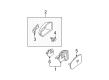 Diagram for 2005 Mercedes-Benz E320 Side View Mirrors - 203-810-57-76