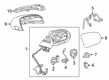 Diagram for 2021 Mercedes-Benz S560 Mirror Cover - 099-811-06-22