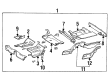 Diagram for 1995 Mercedes-Benz E420 Floor Pan - 124-610-32-61