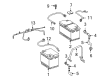 Diagram for 2007 Mercedes-Benz CL550 Battery Hold Downs - 221-610-00-00