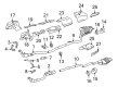 Diagram for Mercedes-Benz CL600 Exhaust Hanger - 220-490-01-40