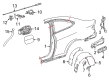 Diagram for 2014 Mercedes-Benz C300 Fender Splash Shield - 204-690-61-30