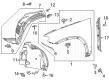 Diagram for Mercedes-Benz GLE63 AMG S Fender Splash Shield - 167-690-12-07