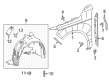 Diagram for 2014 Mercedes-Benz CLA45 AMG Fender - 117-881-02-01