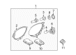 Diagram for 2007 Mercedes-Benz R320 Headlight - 251-820-03-61-65