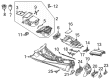 Diagram for 2021 Mercedes-Benz E53 AMG Ashtray - 238-810-97-00