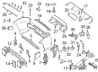 Diagram for Mercedes-Benz ML350 Bumper Reflector - 166-820-01-74