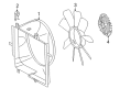 Diagram for Mercedes-Benz E320 Cooling Fan Shroud - 210-505-14-55