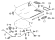 Diagram for 2014 Mercedes-Benz SLK55 AMG Hood Release Cable - 172-880-00-59-64