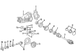 Diagram for 2003 Mercedes-Benz S500 Differential - 210-351-08-05