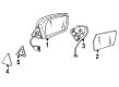 Diagram for 1985 Mercedes-Benz 300CD Side View Mirrors - 123-810-52-16