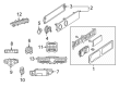 Diagram for 2021 Mercedes-Benz G550 Instrument Cluster - 463-540-57-14